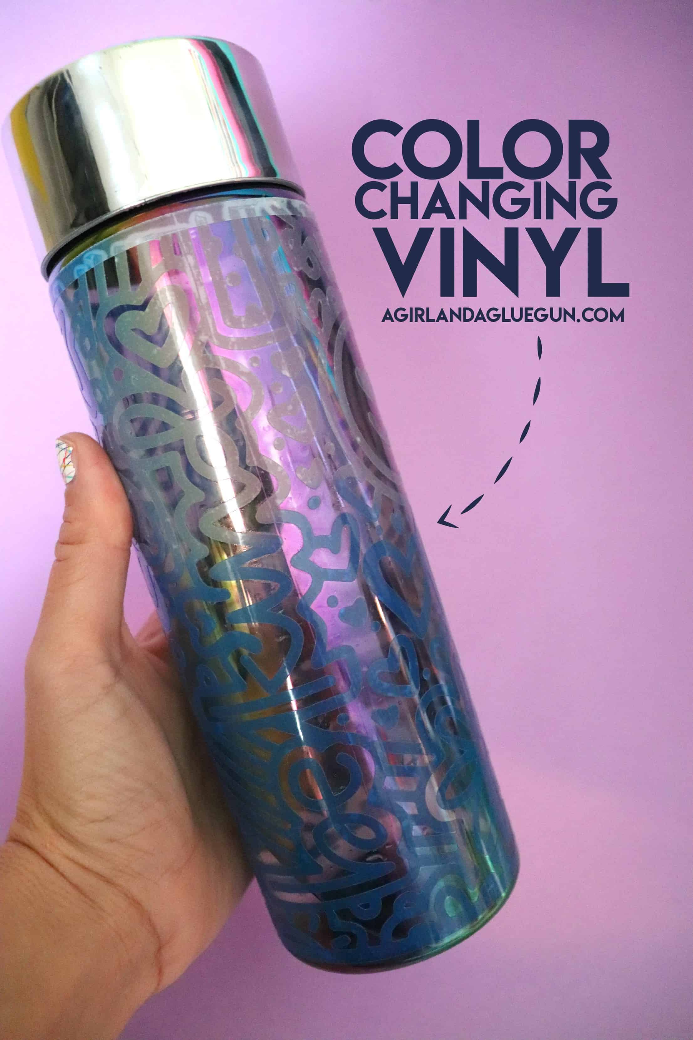 Color Changing Vinyl - A girl and a glue gun
